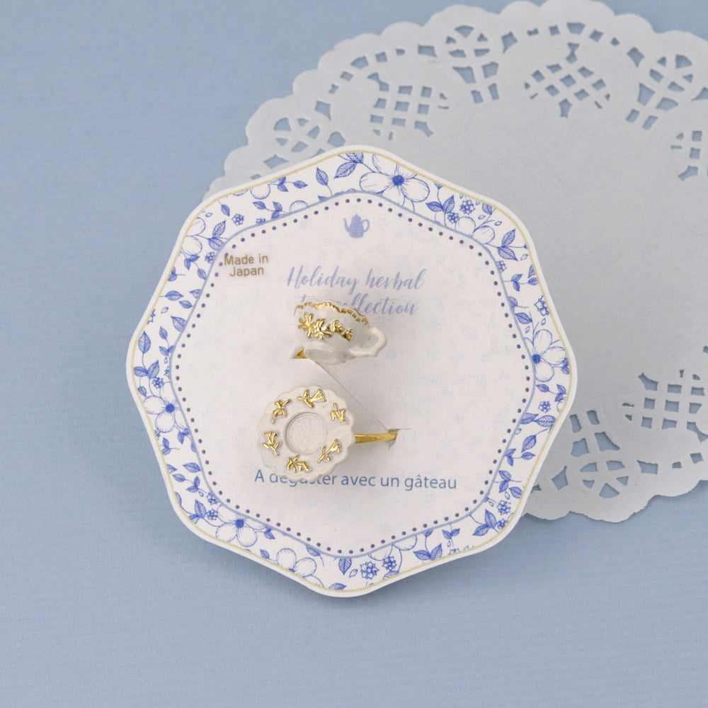 Teacup and Saucer Open Ring