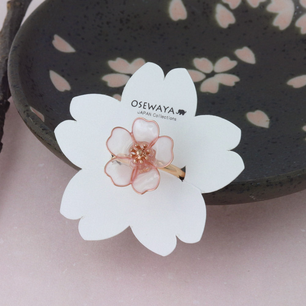 Translucent Sakura Cuff Ring