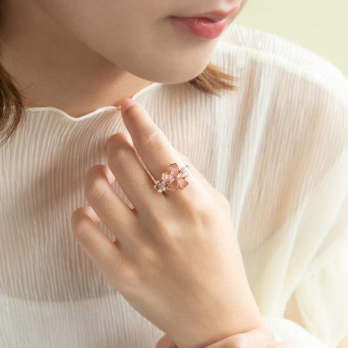 Hollow Sakura Souvenir Open Ring