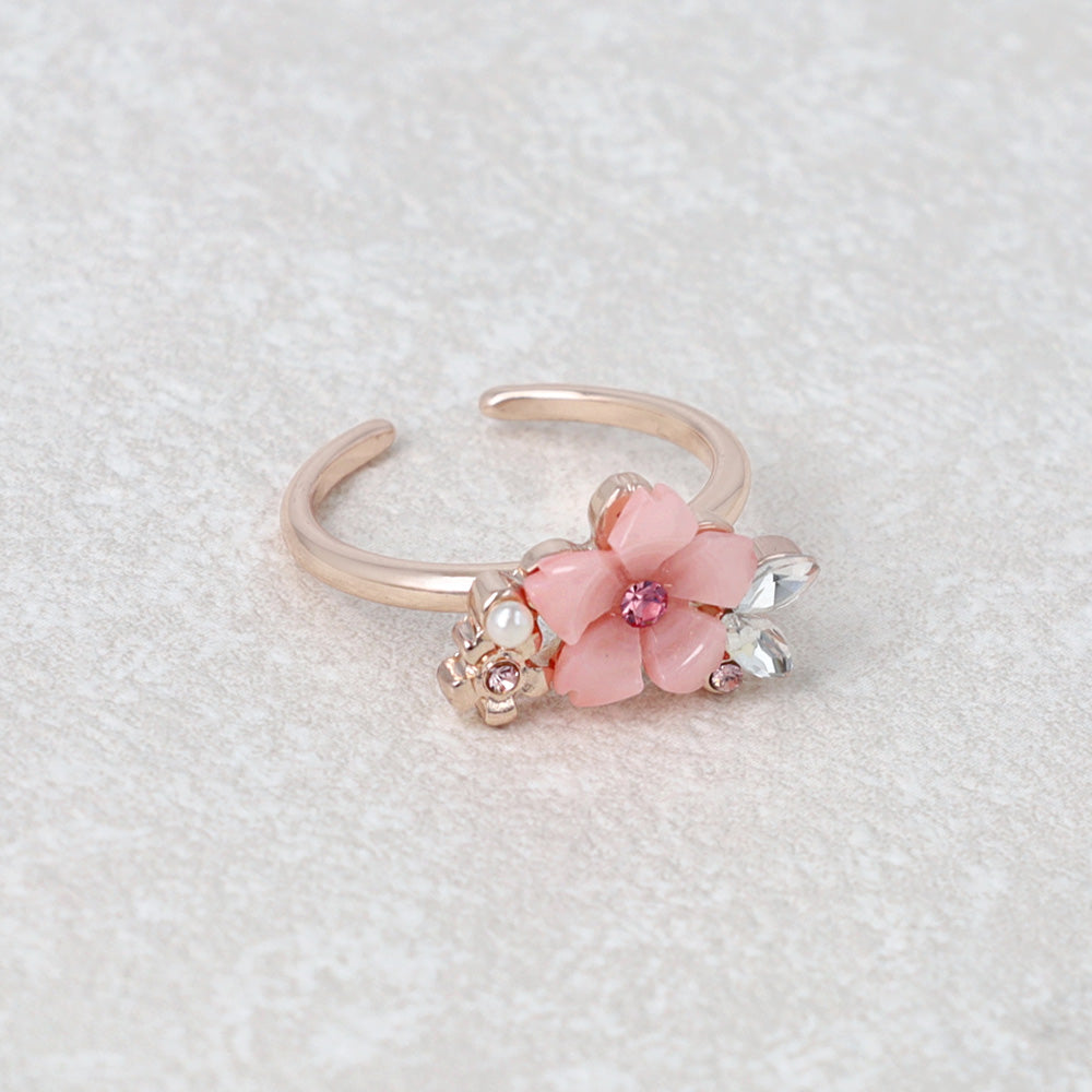Pink Sakura Souvenir Open Ring - osewaya