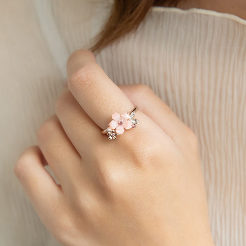 Pink Sakura Souvenir Open Ring
