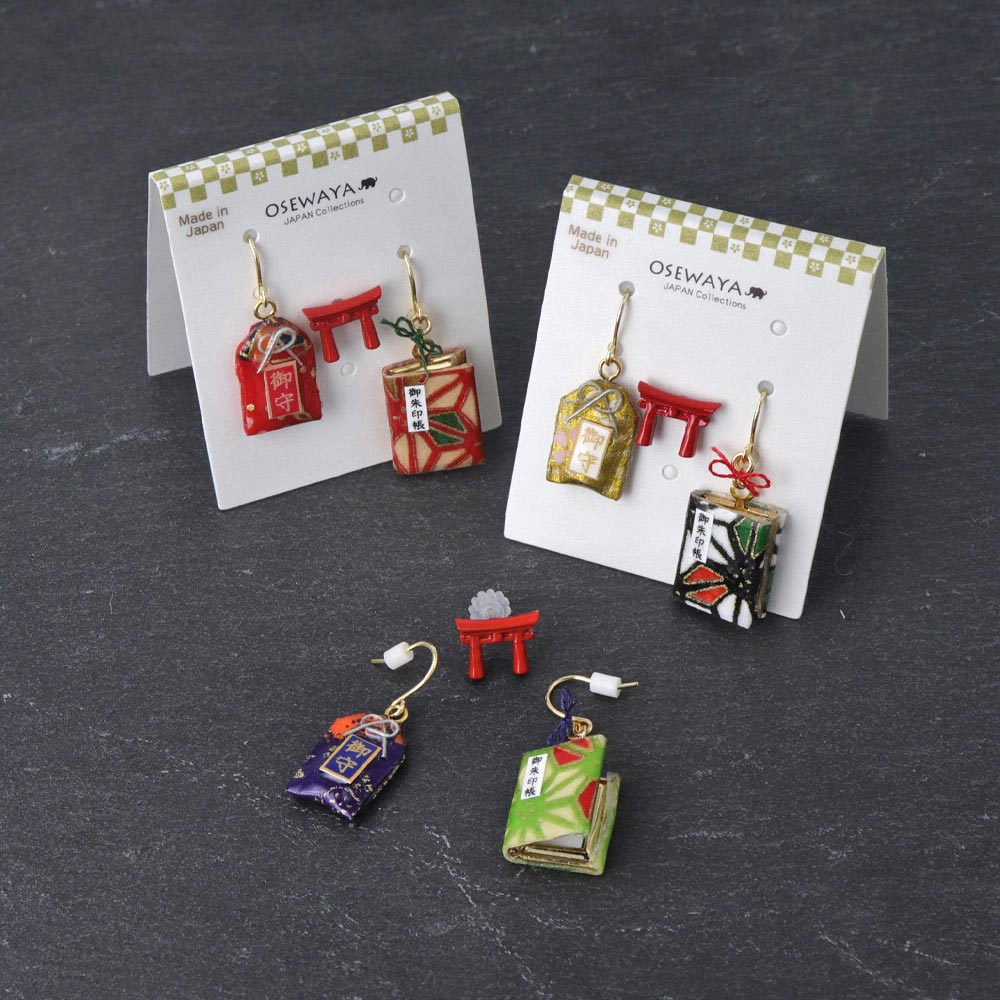 Japanese Good Luck Charm Earring Set