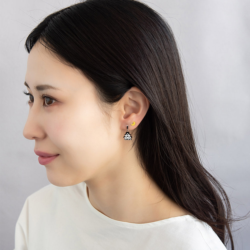 Black Ninja Earring Set