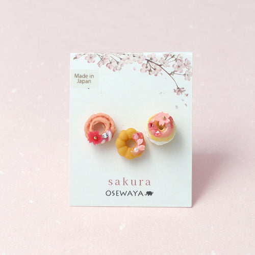 Sakura Donut Stud Set