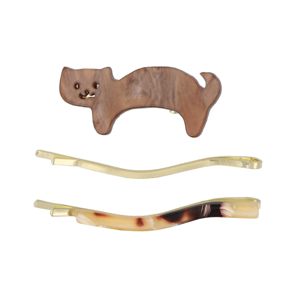 Cat Pinch Clip and Hairpin Set