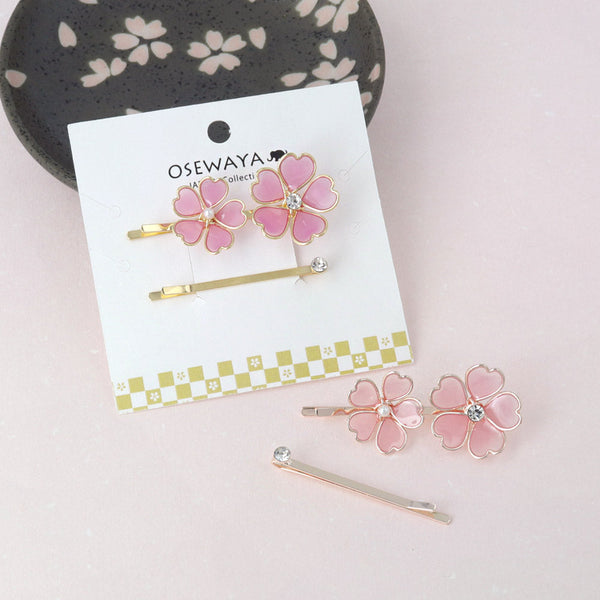 Double Sakura Hairpin Set