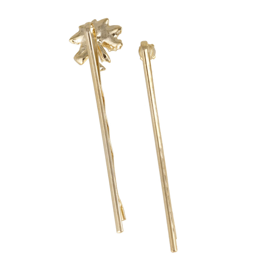 Poinsettia Ornament Hairpin Set