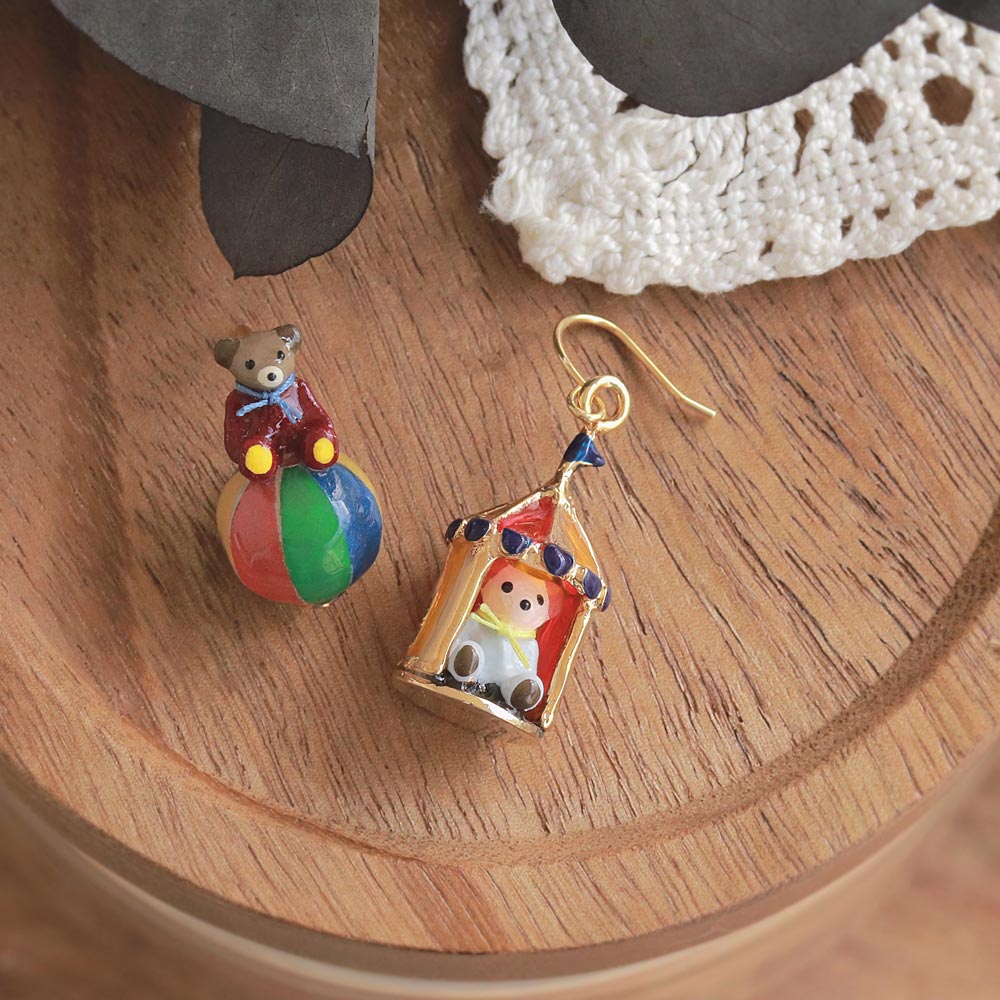 Little Bear's Circus Earrings - osewaya