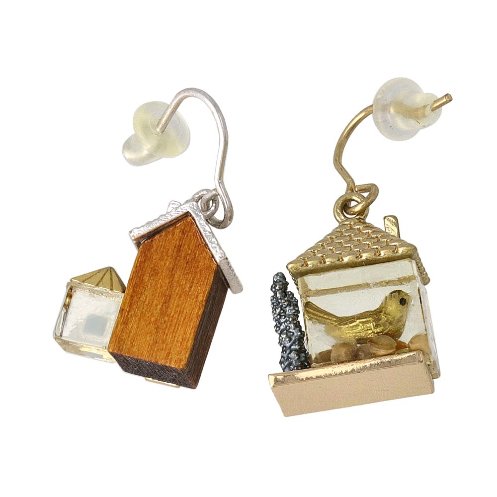 Bird House Earrings