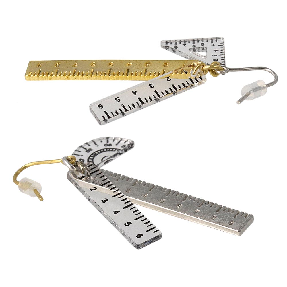 Ruler Drop Earrings