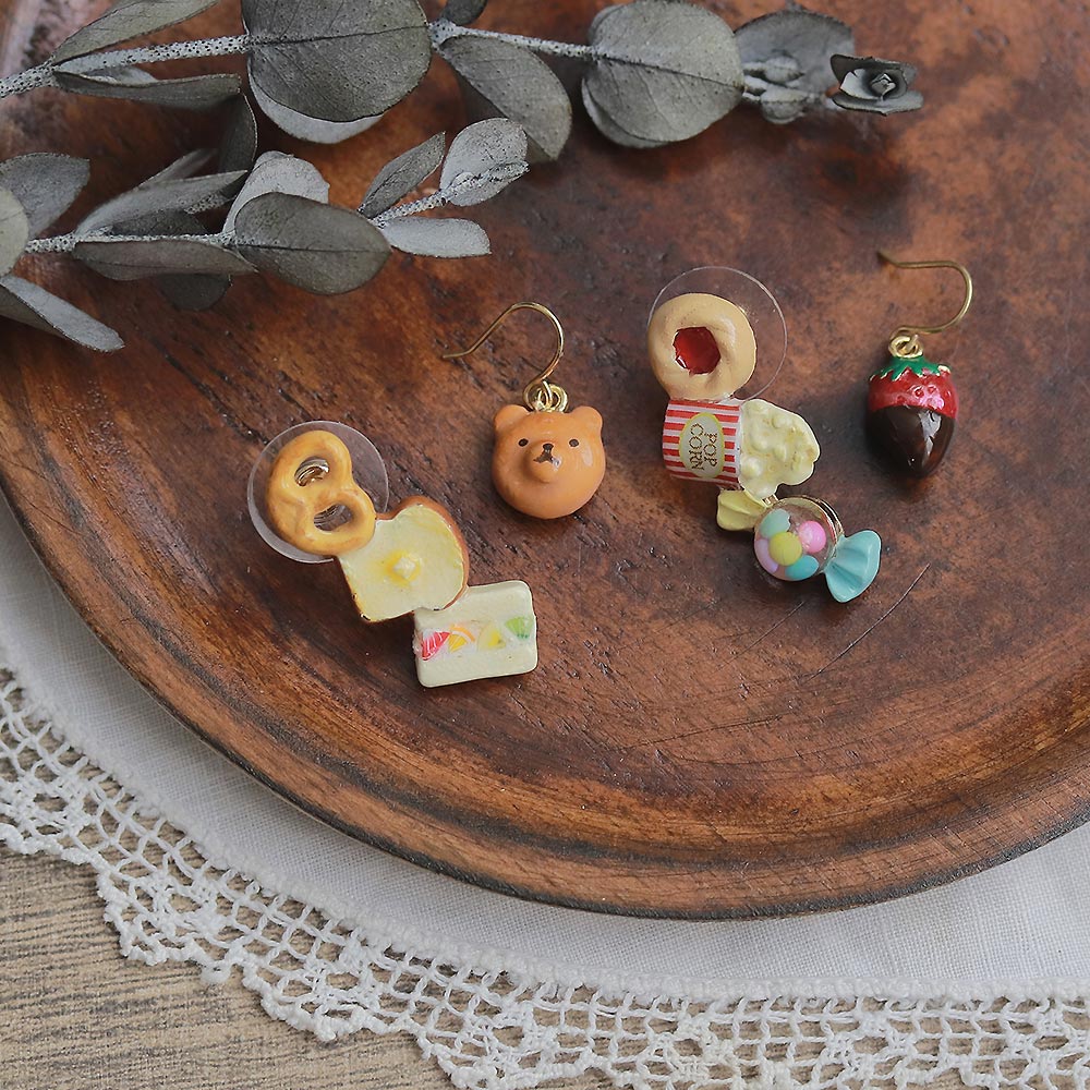 Bread Assortment Mismatched Earrings