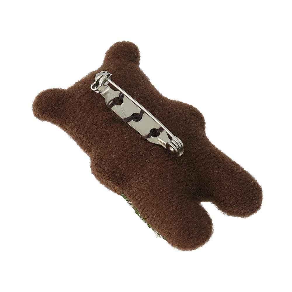 Little Bear and Coffee Padded Brooch