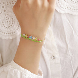 Flower Bed Cuff Bracelet