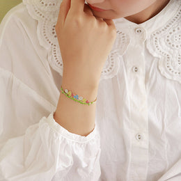 Flower Bed Cuff Bracelet