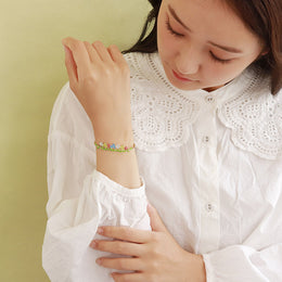 Flower Bed Cuff Bracelet