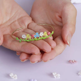 Flower Bed Cuff Bracelet