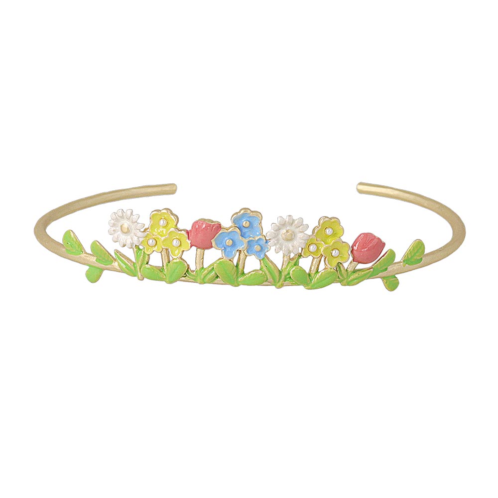 Flower Bed Cuff Bracelet