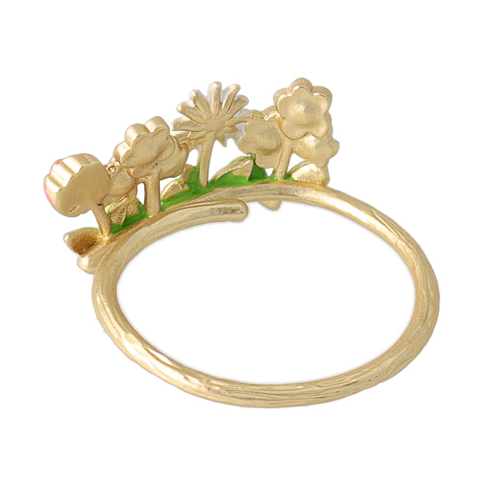 Flower Bed Cuff Ring