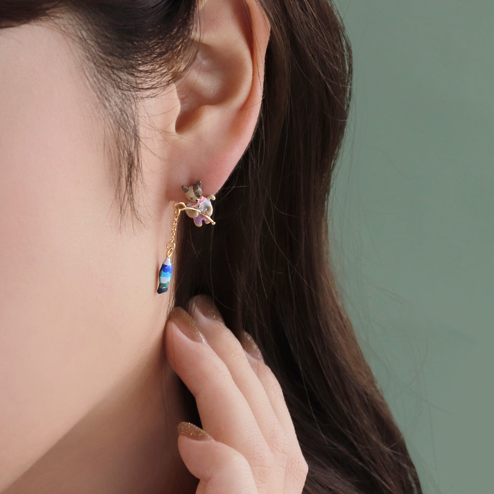 Cat Angler Earrings