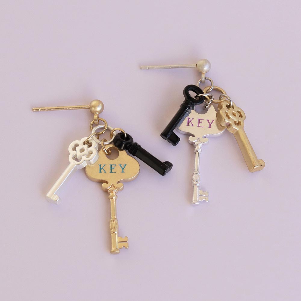 Key Bundle Drop Earrings