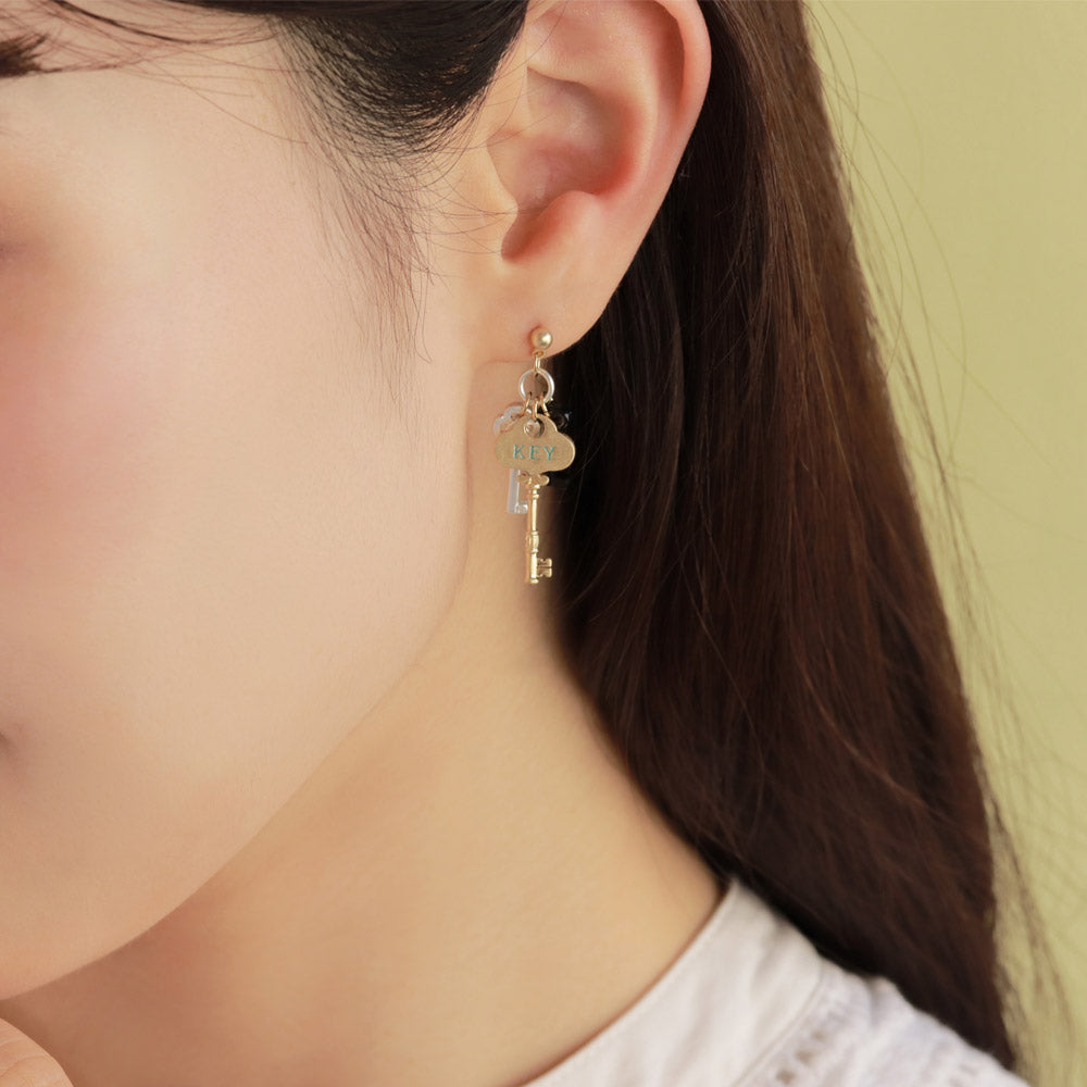 Key Bundle Drop Earrings