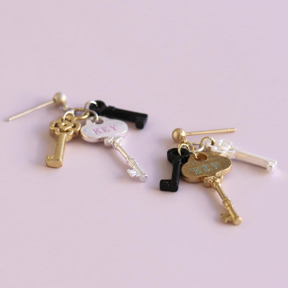 Key Bundle Drop Earrings