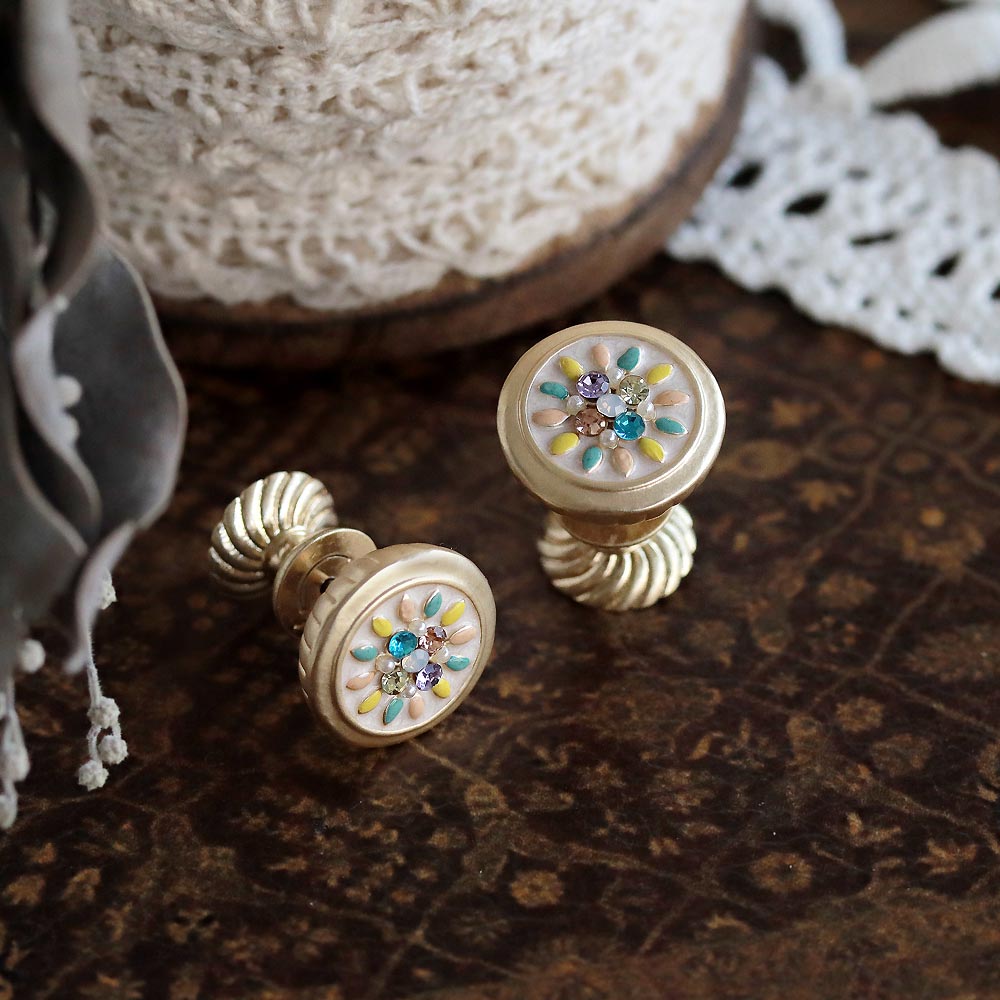 Dresser Knob Stud Earrings - osewaya