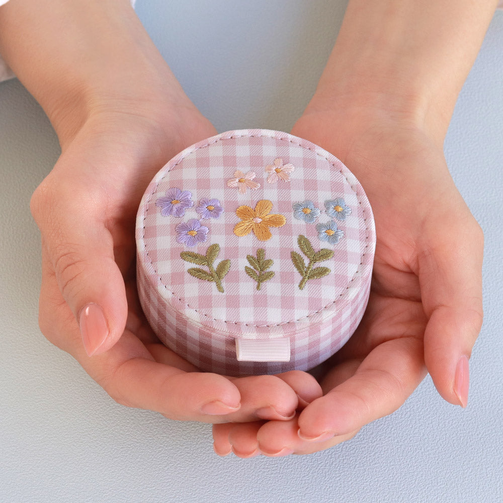 Flower Embroidery Accessory Case