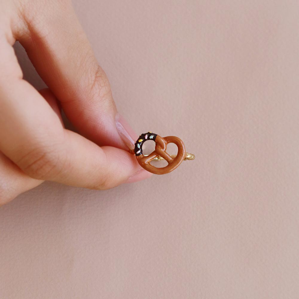 Dipped Pretzel Cuff Ring