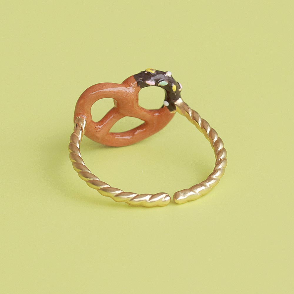 Dipped Pretzel Cuff Ring