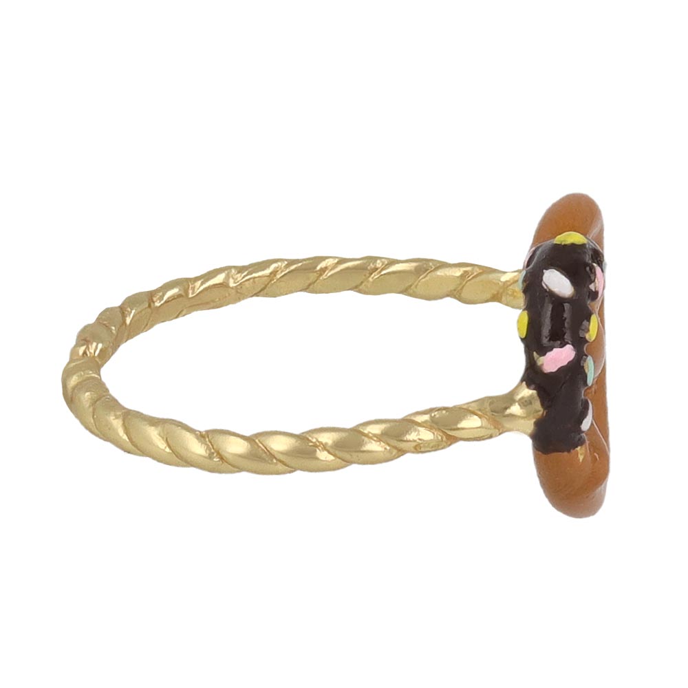 Dipped Pretzel Cuff Ring