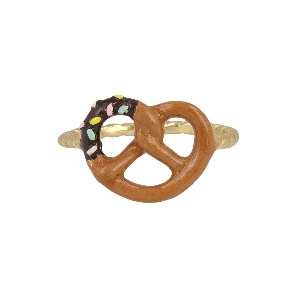 Dipped Pretzel Cuff Ring