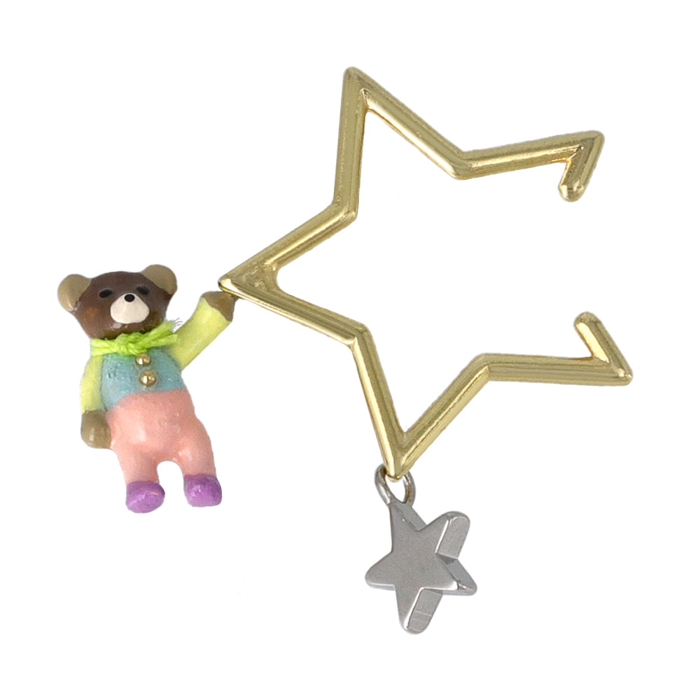 Little Bear and Star Ear Cuff