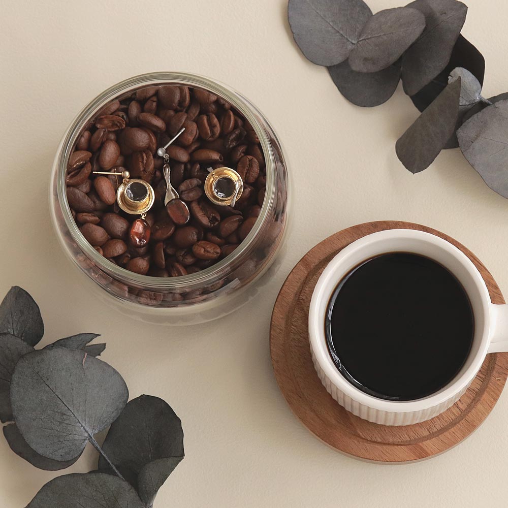 Coffee Cup and Saucer Earrings