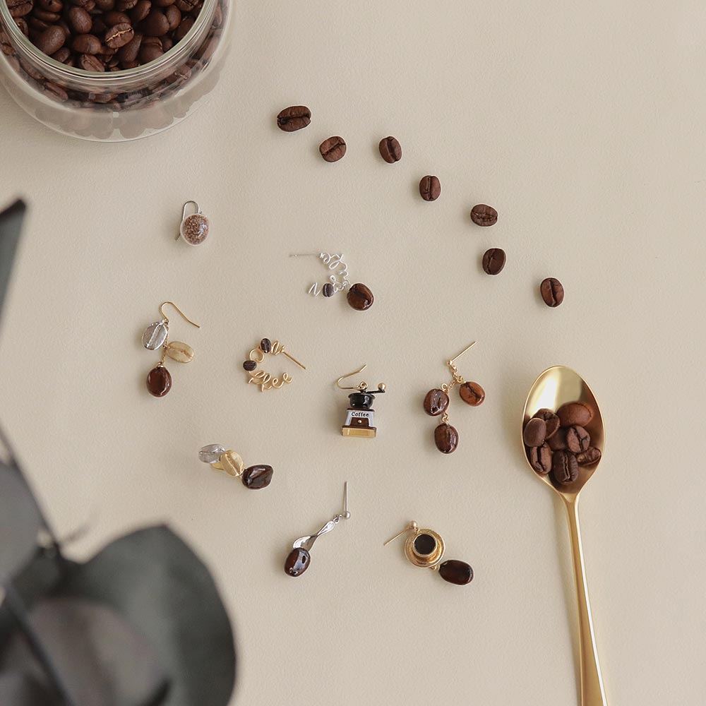 Coffee Grinder Mismatched Earrings