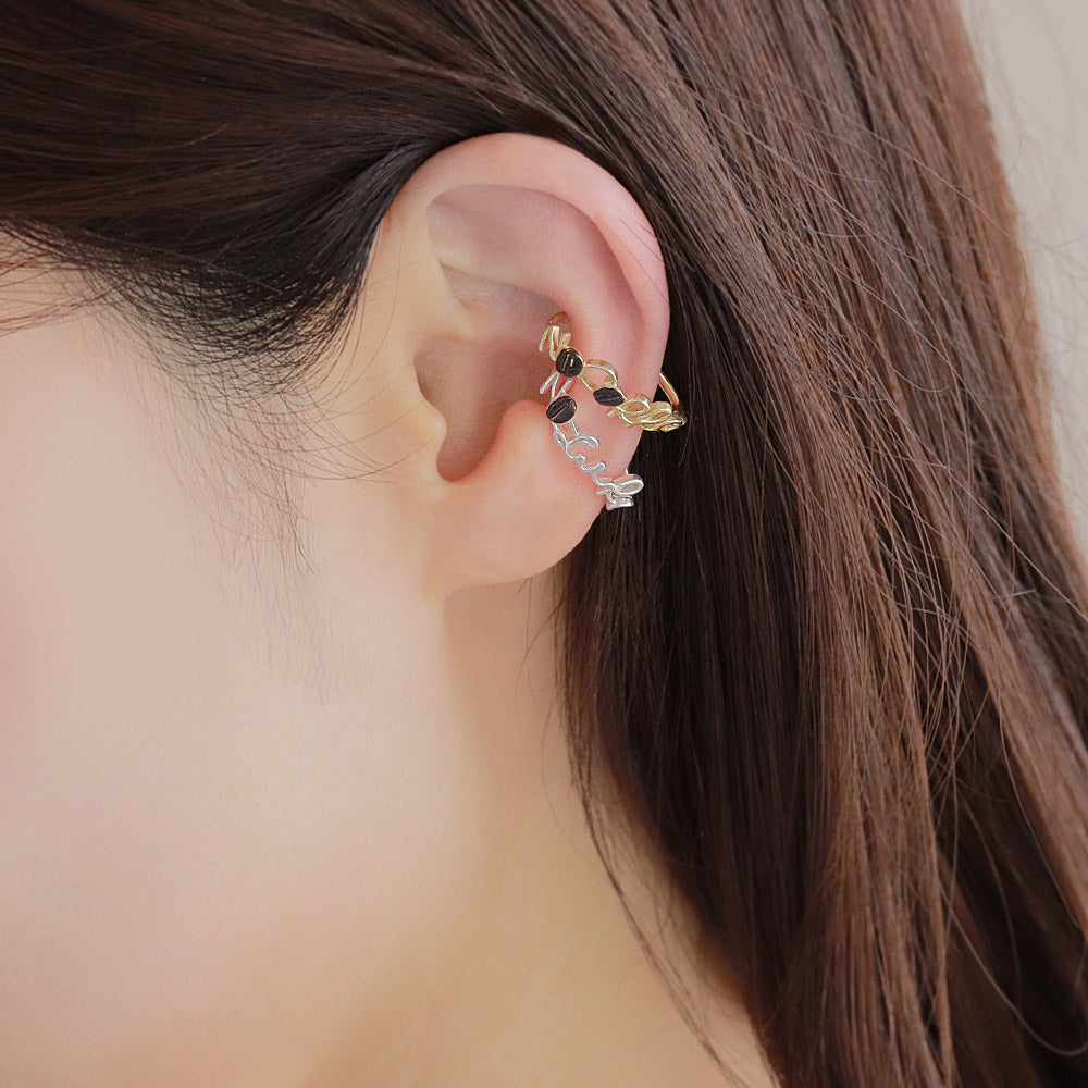 No Coffee No Life Ear Cuff