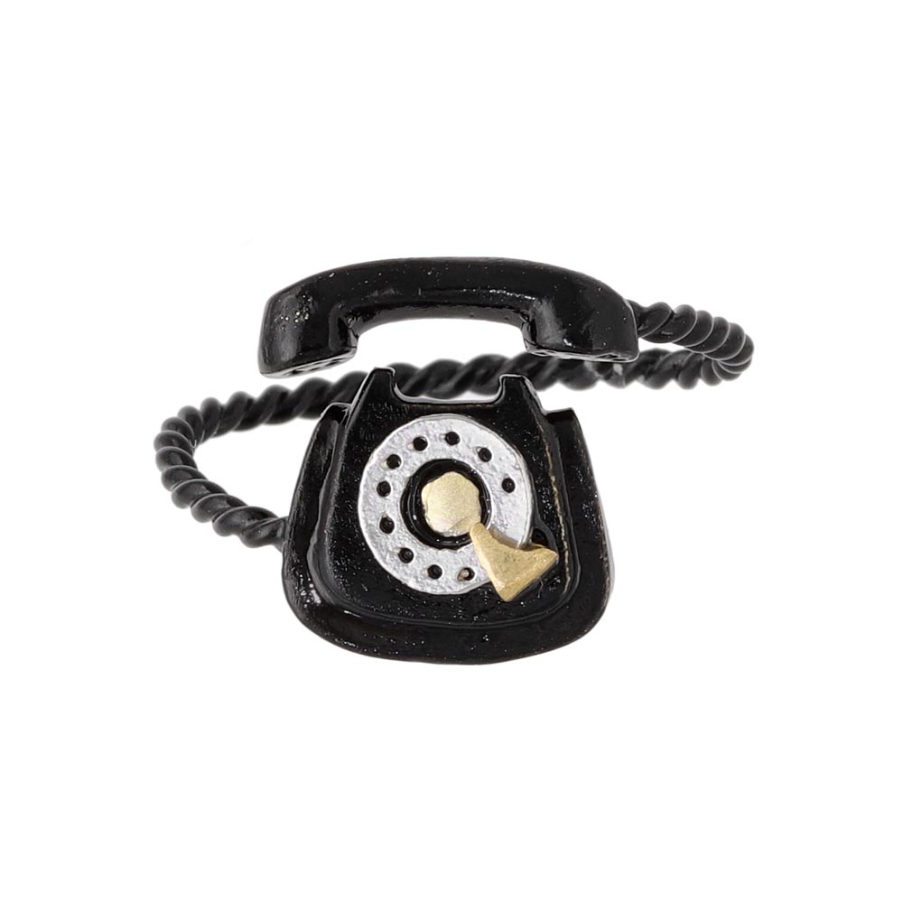 Black Rotary Phone Ring