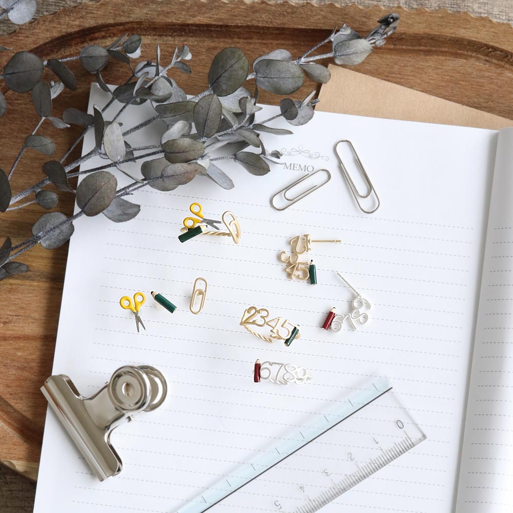 Old School Stationery Earring Set