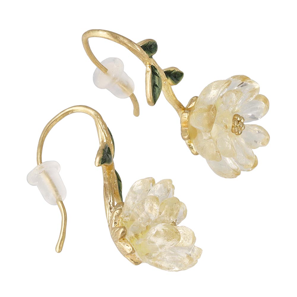 Ranunculus Flower Earrings