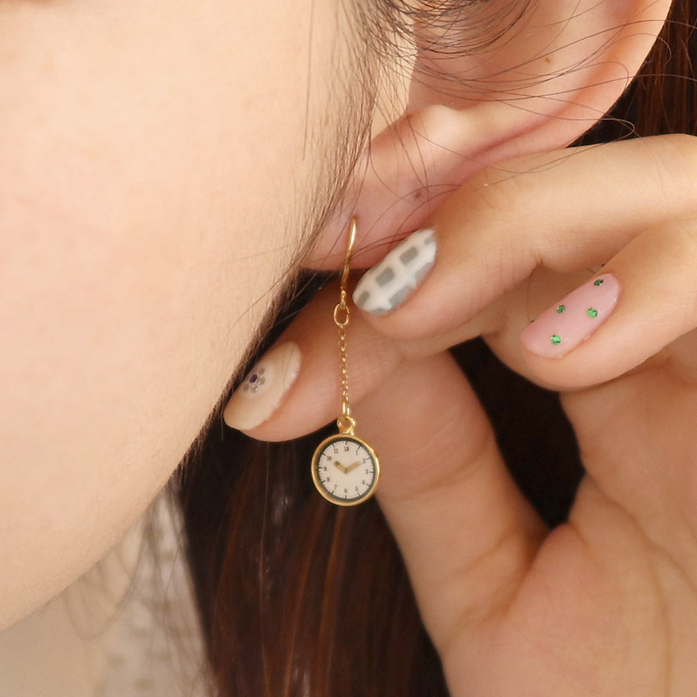 Watch Asymmetric Earrings