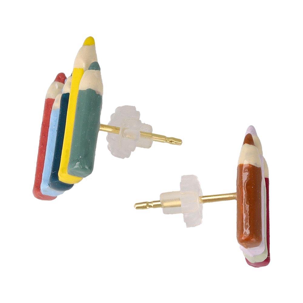 Color Pencil Stud Earrings