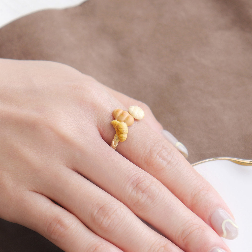 Mini Bread Open Ring