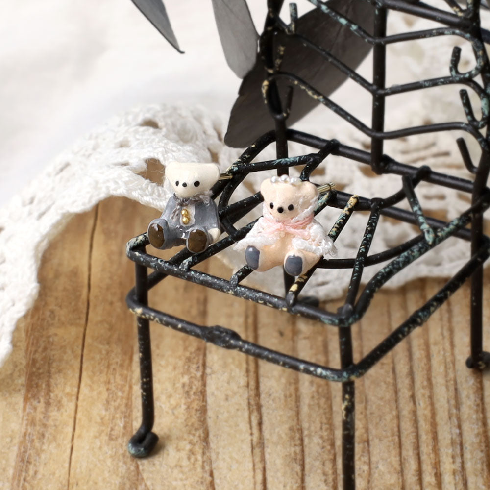 Wedding Bear Stud Earrings - osewaya