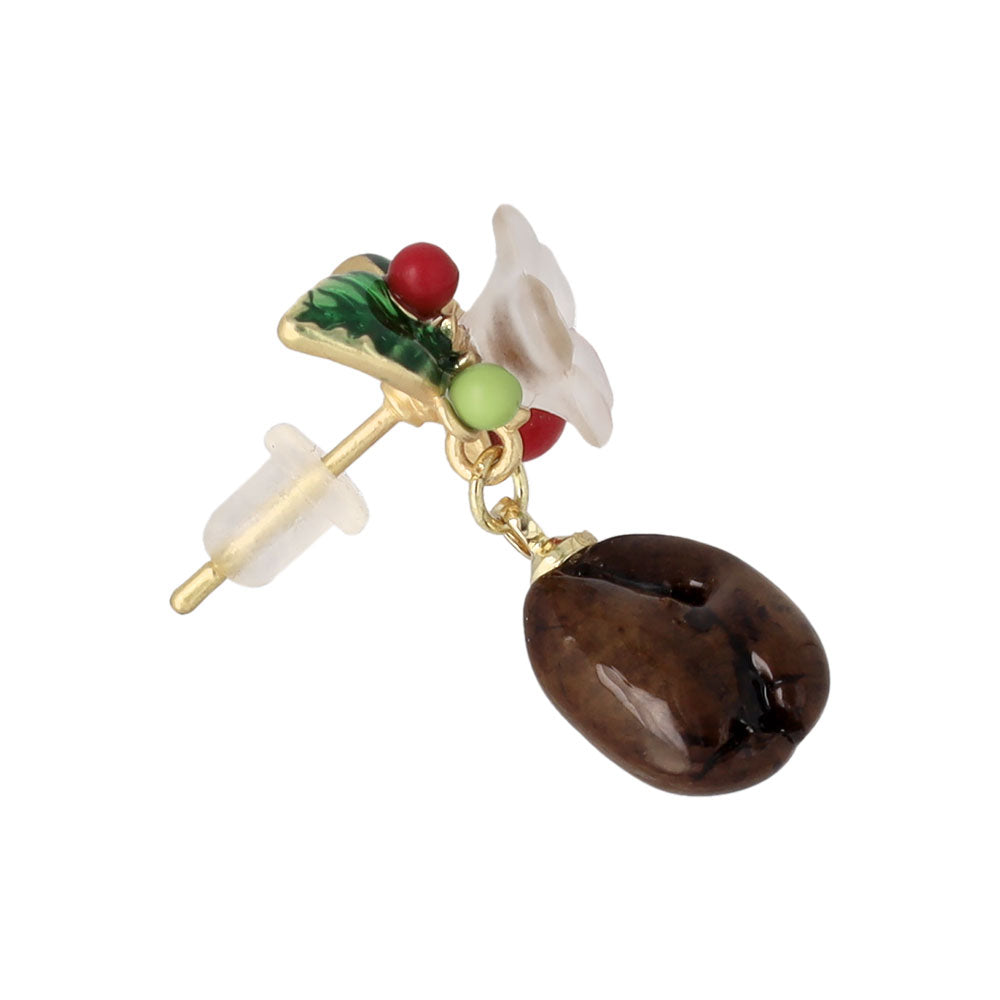 Coffee Bean Drop Earrings