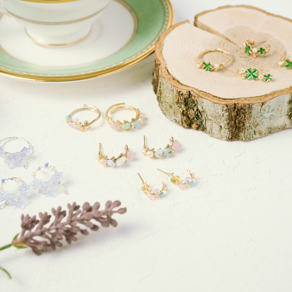 Fruiting Twig Hoop Earrings - Osewaya