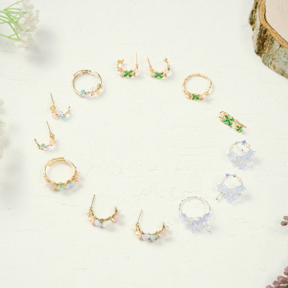 Fruiting Twig Hoop Earrings - Osewaya