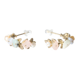 Morning Dew Twig Hoop Earrings - Osewaya