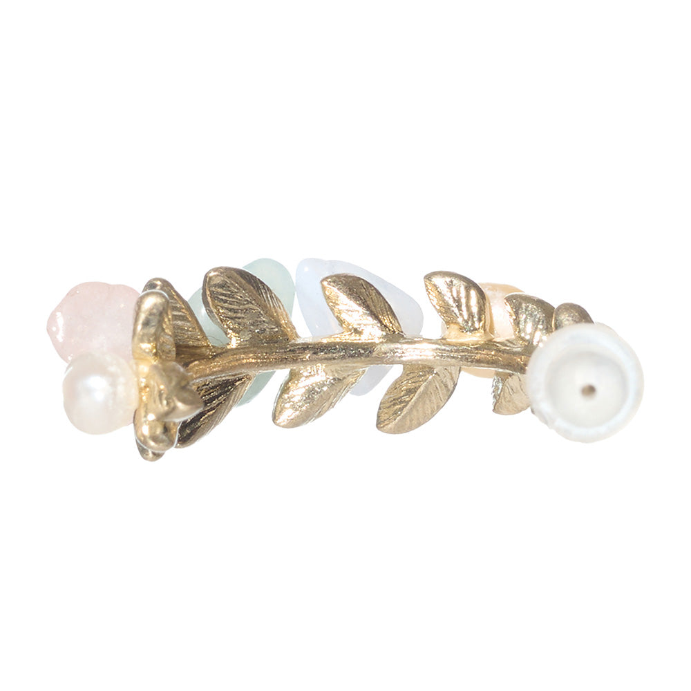 Morning Dew Twig Hoop Earrings - Osewaya