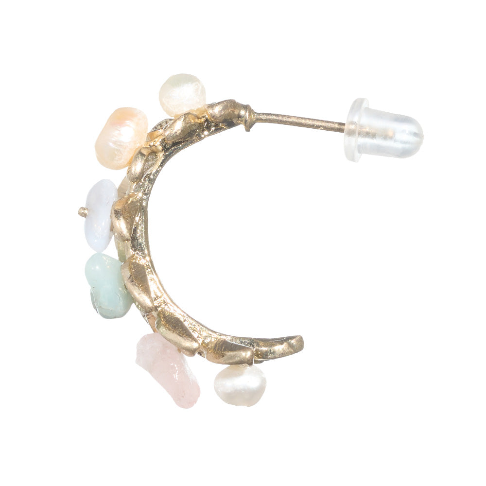 Morning Dew Twig Hoop Earrings - Osewaya