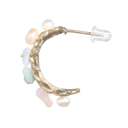 Morning Dew Twig Hoop Earrings - Osewaya